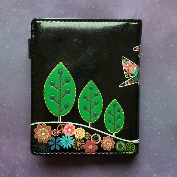 NWT Peace Dove Wallet - Black Vegan Leather - Picture 2 of 7